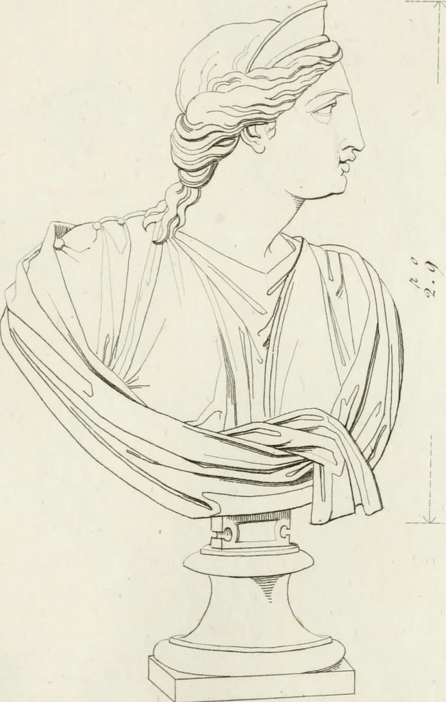 An illustration from Sculture del palazzo della Villa Borghese detta Pinciana, 1796, leaf 210