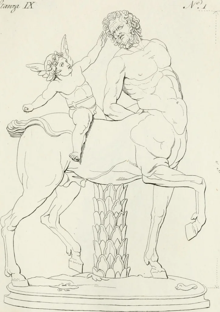 An illustration from Sculture del palazzo della Villa Borghese detta Pinciana, 1796, leaf 212