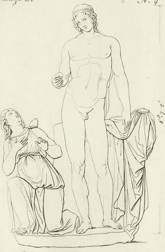 An illustration from Sculture del palazzo della Villa Borghese detta Pinciana, 1796, leaf 228