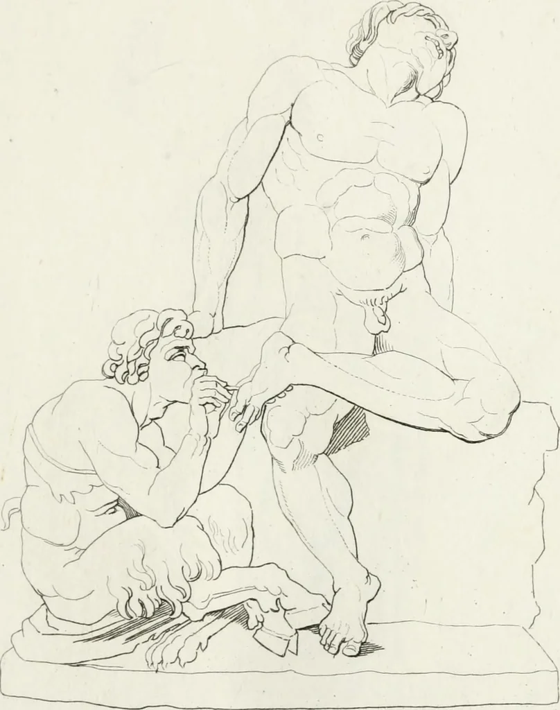 An illustration from Sculture del palazzo della Villa Borghese detta Pinciana, 1796, leaf 28