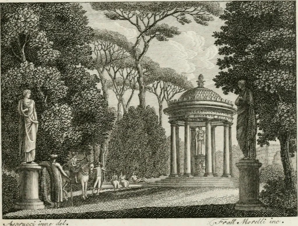 An illustration from Sculture del palazzo della Villa Borghese detta Pinciana, 1796, leaf 4