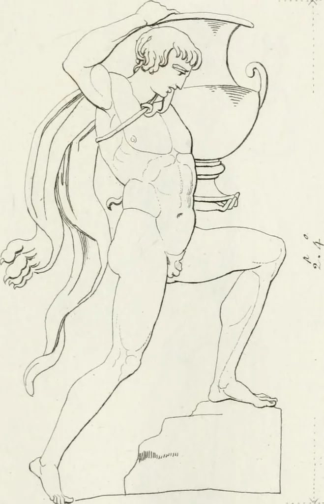 An illustration from Sculture del palazzo della Villa Borghese detta Pinciana, 1796, leaf 44