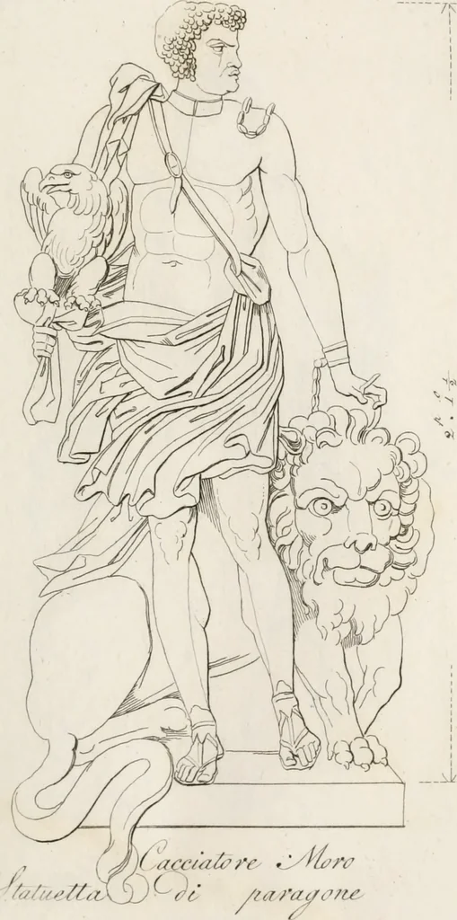 An illustration from Sculture del palazzo della Villa Borghese detta Pinciana, 1796, leaf 54