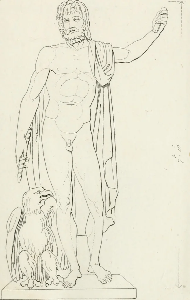 An illustration from Sculture del palazzo della Villa Borghese detta Pinciana, 1796, leaf 58
