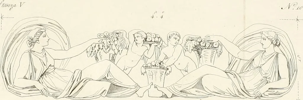 An illustration from Sculture del palazzo della Villa Borghese detta Pinciana, 1796, leaf 77