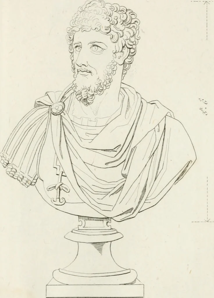 An illustration from Sculture del palazzo della Villa Borghese detta Pinciana, 1796, leaf 86