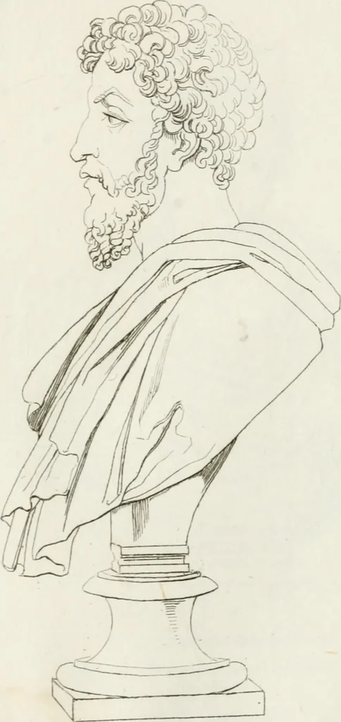 An illustration from Sculture del palazzo della Villa Borghese detta Pinciana, 1796, leaf 88