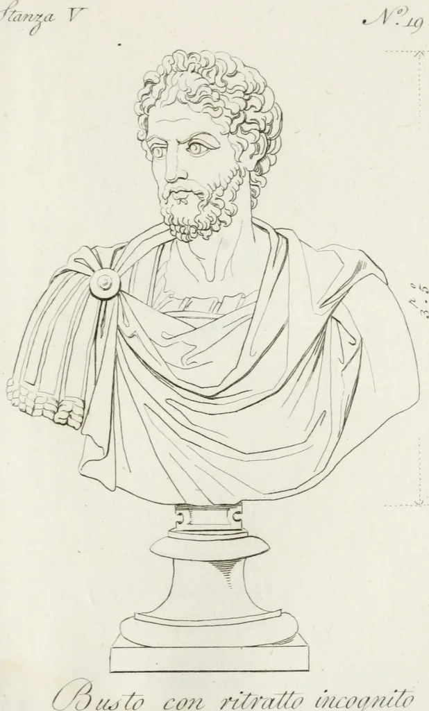 An illustration from Sculture del palazzo della Villa Borghese detta Pinciana, 1796, leaf 94