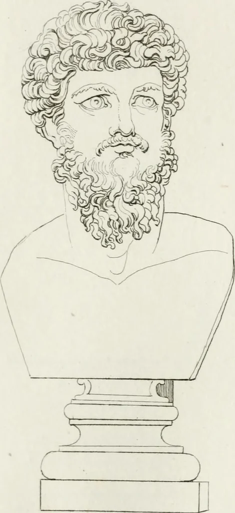 An illustration from Sculture del palazzo della Villa Borghese detta Pinciana, 1796, leaf 96
