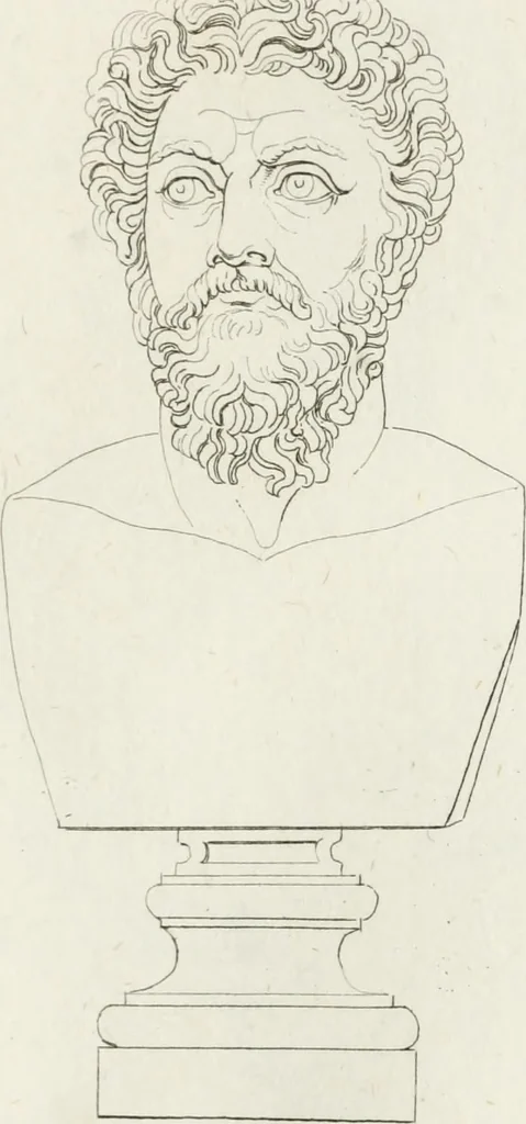 An illustration from Sculture del palazzo della Villa Borghese detta Pinciana, 1796, leaf 98