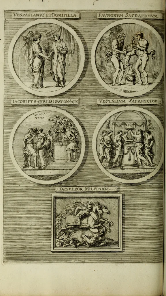 An illustration from Scvlptvræ veteris admiranda : sive, Delineatio vera perfectissimarvm eminentissimarvmqve statvarvm, unà cum artis hujus nobilissimæ theoria, serenissimo ac potentissimo principi ac domino, domino Carolo, comiti Palat. Rheni, S. Rom. imp. archith. & electori, Bavariæ duci, &c. &c., 1680, leaf 107