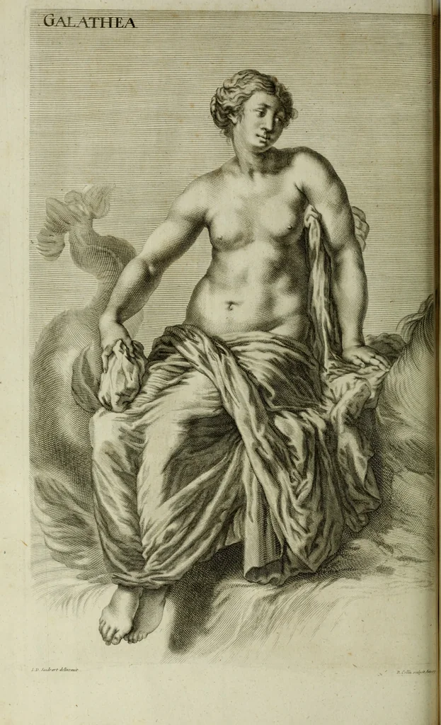 An illustration from Scvlptvræ veteris admiranda : sive, Delineatio vera perfectissimarvm eminentissimarvmqve statvarvm, unà cum artis hujus nobilissimæ theoria, serenissimo ac potentissimo principi ac domino, domino Carolo, comiti Palat. Rheni, S. Rom. imp. archith. & electori, Bavariæ duci, &c. &c., 1680, leaf 135