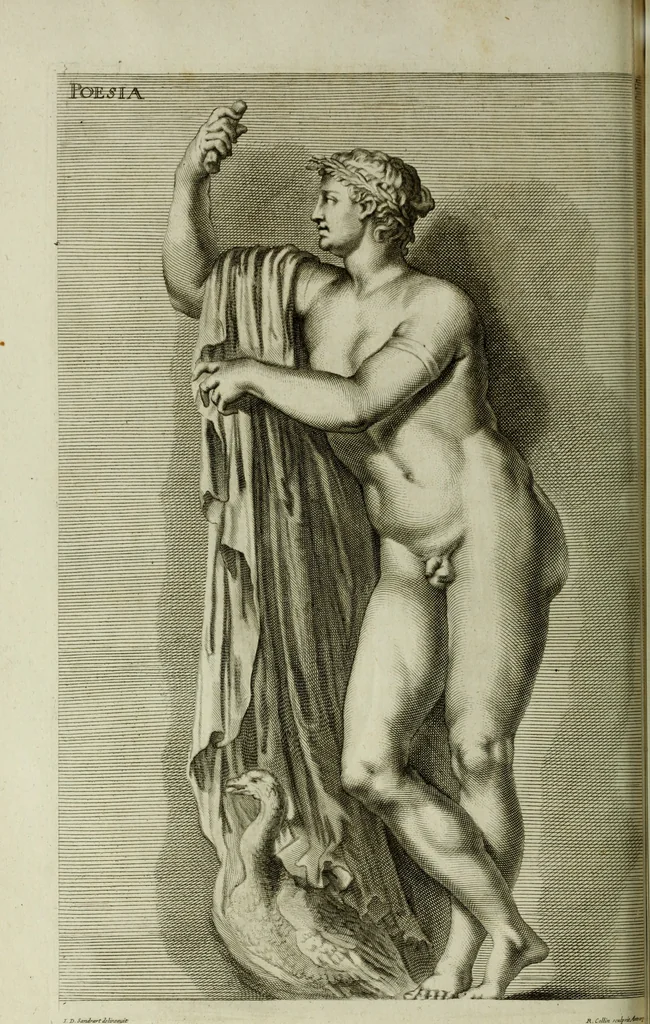 An illustration from Scvlptvræ veteris admiranda : sive, Delineatio vera perfectissimarvm eminentissimarvmqve statvarvm, unà cum artis hujus nobilissimæ theoria, serenissimo ac potentissimo principi ac domino, domino Carolo, comiti Palat. Rheni, S. Rom. imp. archith. & electori, Bavariæ duci, &c. &c., 1680, leaf 147