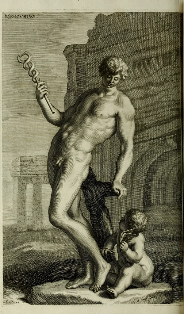 An illustration from Scvlptvræ veteris admiranda : sive, Delineatio vera perfectissimarvm eminentissimarvmqve statvarvm, unà cum artis hujus nobilissimæ theoria, serenissimo ac potentissimo principi ac domino, domino Carolo, comiti Palat. Rheni, S. Rom. imp. archith. & electori, Bavariæ duci, &c. &c., 1680, leaf 171