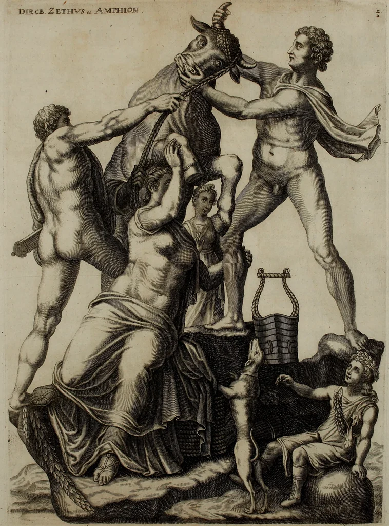 An illustration from Scvlptvræ veteris admiranda : sive, Delineatio vera perfectissimarvm eminentissimarvmqve statvarvm, unà cum artis hujus nobilissimæ theoria, serenissimo ac potentissimo principi ac domino, domino Carolo, comiti Palat. Rheni, S. Rom. imp. archith. & electori, Bavariæ duci, &c. &c., 1680, leaf 208