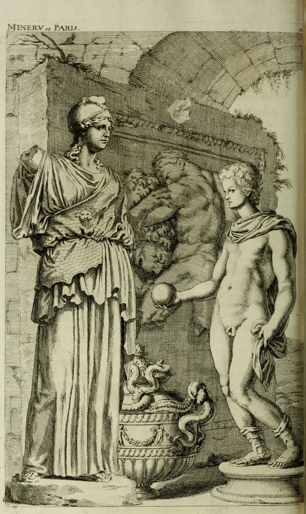 An illustration from Scvlptvræ veteris admiranda : sive, Delineatio vera perfectissimarvm eminentissimarvmqve statvarvm, unà cum artis hujus nobilissimæ theoria, serenissimo ac potentissimo principi ac domino, domino Carolo, comiti Palat. Rheni, S. Rom. imp. archith. & electori, Bavariæ duci, &c. &c., 1680, leaf 229