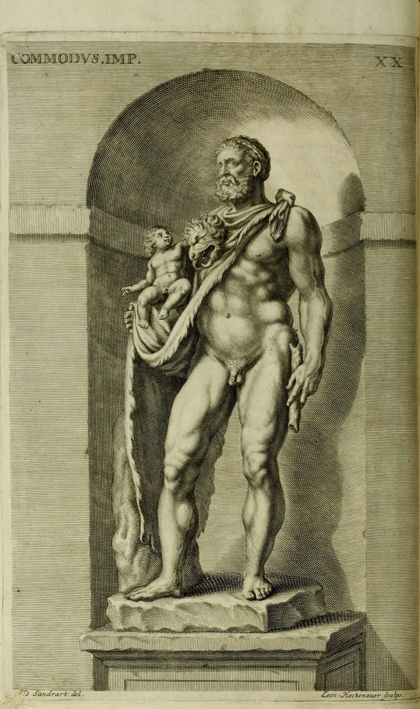 An illustration from Scvlptvræ veteris admiranda : sive, Delineatio vera perfectissimarvm eminentissimarvmqve statvarvm, unà cum artis hujus nobilissimæ theoria, serenissimo ac potentissimo principi ac domino, domino Carolo, comiti Palat. Rheni, S. Rom. imp. archith. & electori, Bavariæ duci, &c. &c., 1680, leaf 293