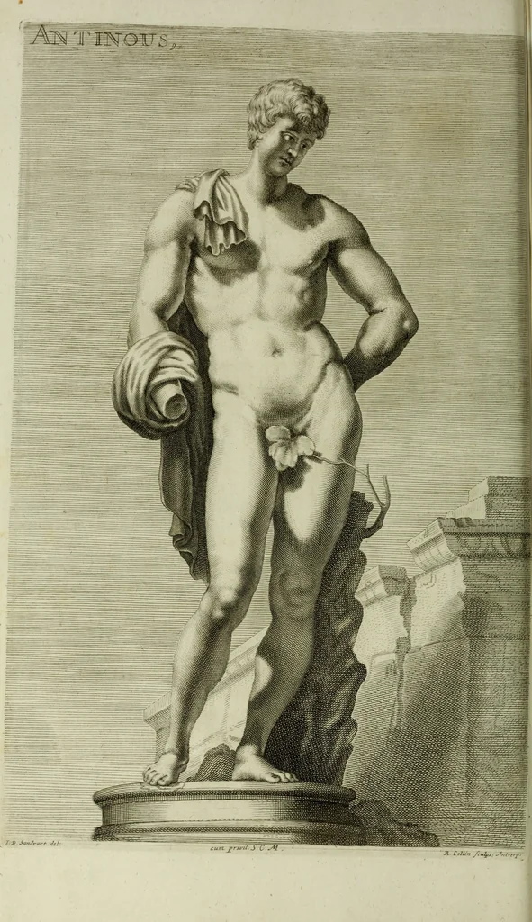 An illustration from Scvlptvræ veteris admiranda : sive, Delineatio vera perfectissimarvm eminentissimarvmqve statvarvm, unà cum artis hujus nobilissimæ theoria, serenissimo ac potentissimo principi ac domino, domino Carolo, comiti Palat. Rheni, S. Rom. imp. archith. & electori, Bavariæ duci, &c. &c., 1680, leaf 37