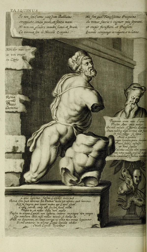 An illustration from Scvlptvræ veteris admiranda : sive, Delineatio vera perfectissimarvm eminentissimarvmqve statvarvm, unà cum artis hujus nobilissimæ theoria, serenissimo ac potentissimo principi ac domino, domino Carolo, comiti Palat. Rheni, S. Rom. imp. archith. & electori, Bavariæ duci, &c. &c., 1680, leaf 57