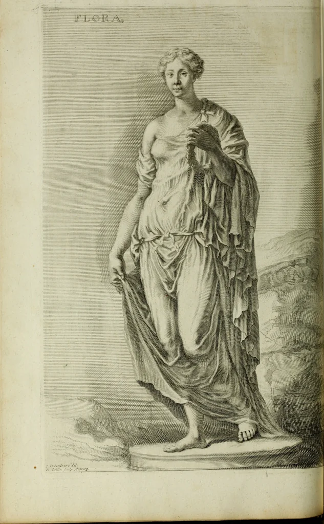 An illustration from Scvlptvræ veteris admiranda : sive, Delineatio vera perfectissimarvm eminentissimarvmqve statvarvm, unà cum artis hujus nobilissimæ theoria, serenissimo ac potentissimo principi ac domino, domino Carolo, comiti Palat. Rheni, S. Rom. imp. archith. & electori, Bavariæ duci, &c. &c., 1680, leaf 91