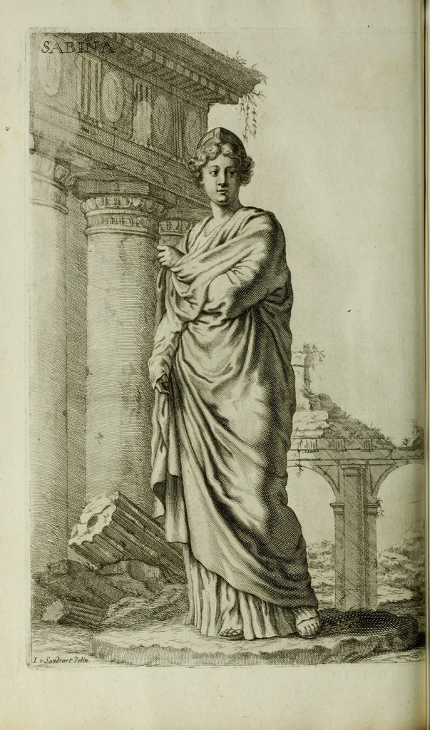 An illustration from Scvlptvræ veteris admiranda : sive, Delineatio vera perfectissimarvm eminentissimarvmqve statvarvm, unà cum artis hujus nobilissimæ theoria, serenissimo ac potentissimo principi ac domino, domino Carolo, comiti Palat. Rheni, S. Rom. imp. archith. & electori, Bavariæ duci, &c. &c., 1680, leaf 95