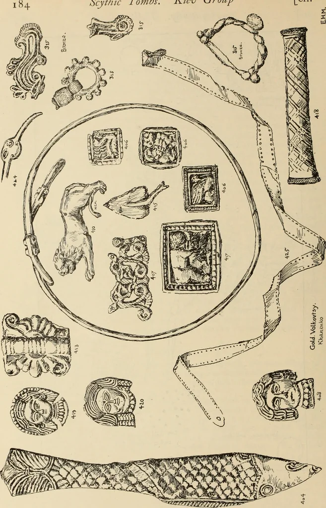 An illustration from Scythians and Greeks : a survey of ancient history and archaeology on the north coast of the Euxine from the Danube to the Caucasus, 1913, leaf 233