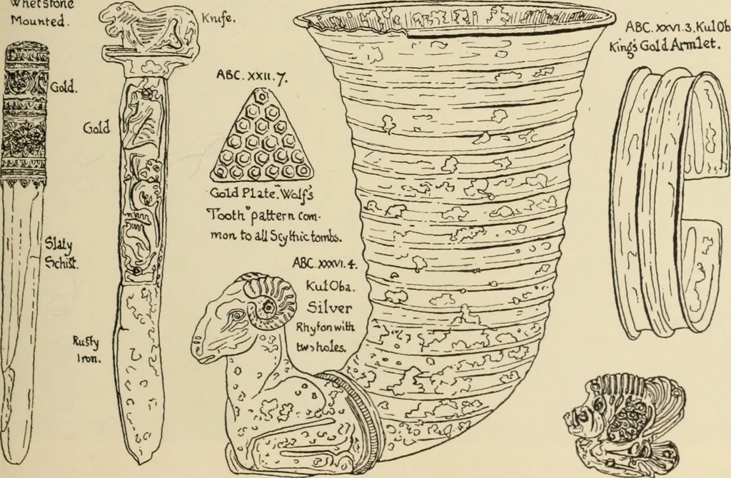 An illustration from Scythians and Greeks : a survey of ancient history and archaeology on the north coast of the Euxine from the Danube to the Caucasus, 1913, leaf 246