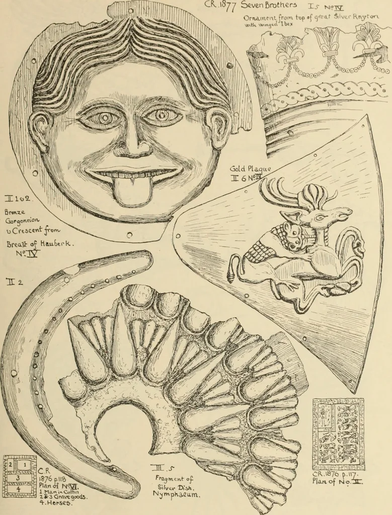 An illustration from Scythians and Greeks : a survey of ancient history and archaeology on the north coast of the Euxine from the Danube to the Caucasus, 1913, leaf 270