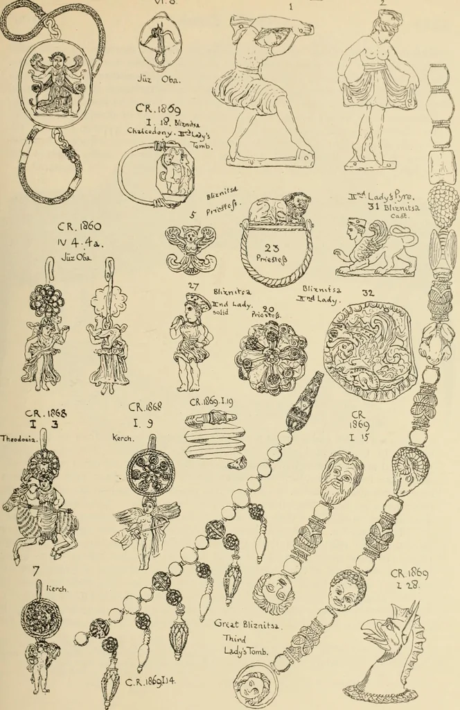 An illustration from Scythians and Greeks : a survey of ancient history and archaeology on the north coast of the Euxine from the Danube to the Caucasus, 1913, leaf 484