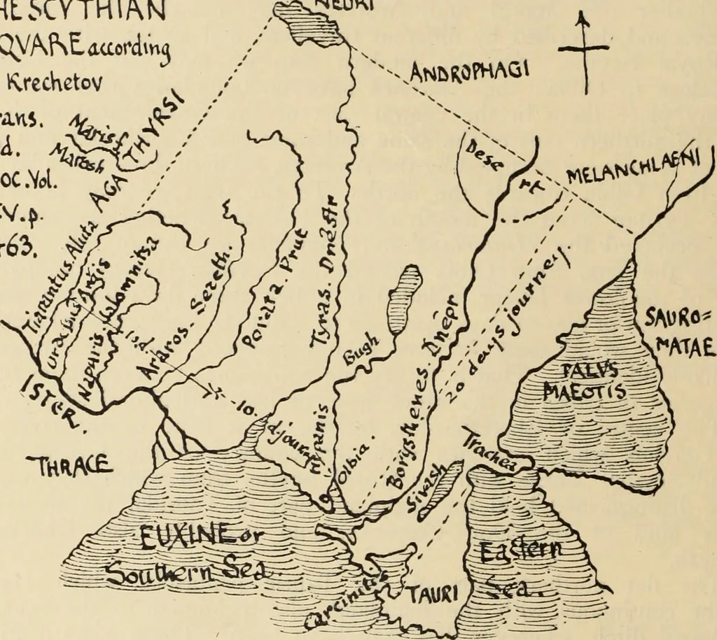 An illustration from Scythians and Greeks : a survey of ancient history and archaeology on the north coast of the Euxine from the Danube to the Caucasus, 1913, leaf 79