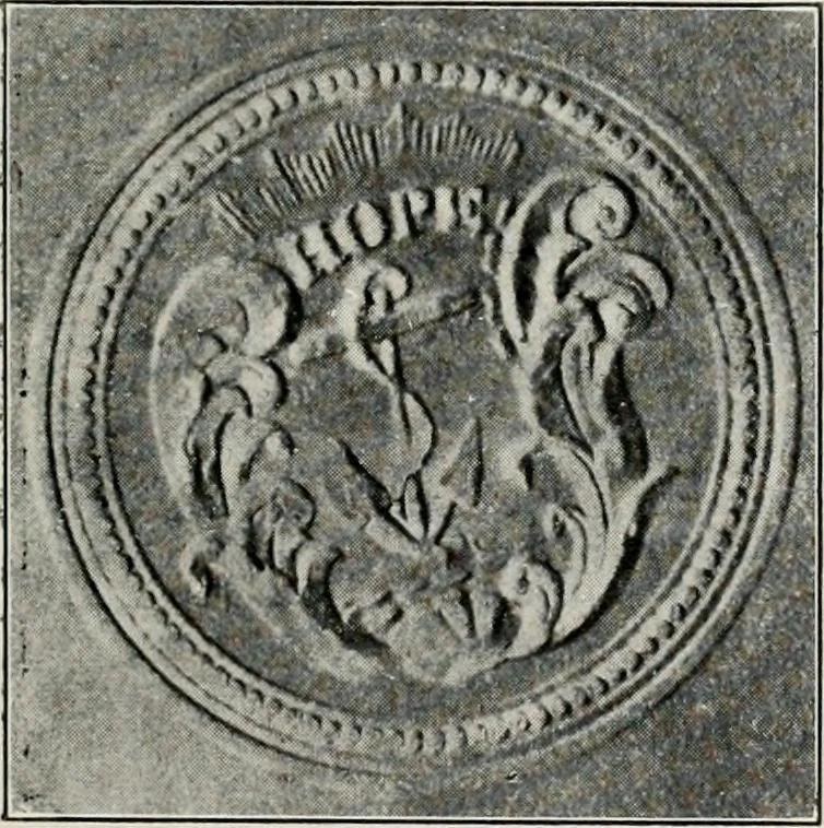 An illustration from The seal, the arms and the flag of Rhode Island, 1913, leaf 10
