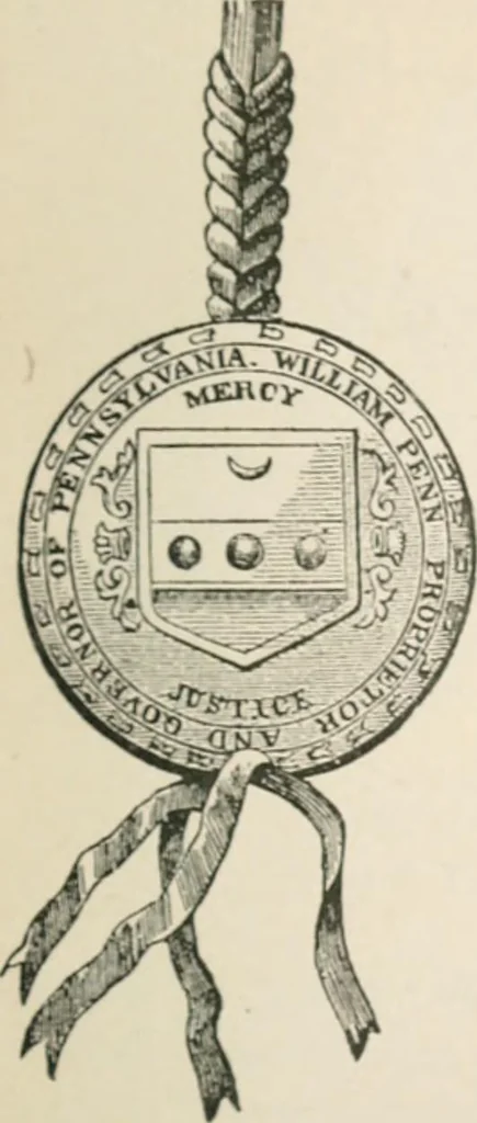 An illustration from The seal and arms of Pennsylvania, 1902, leaf 20