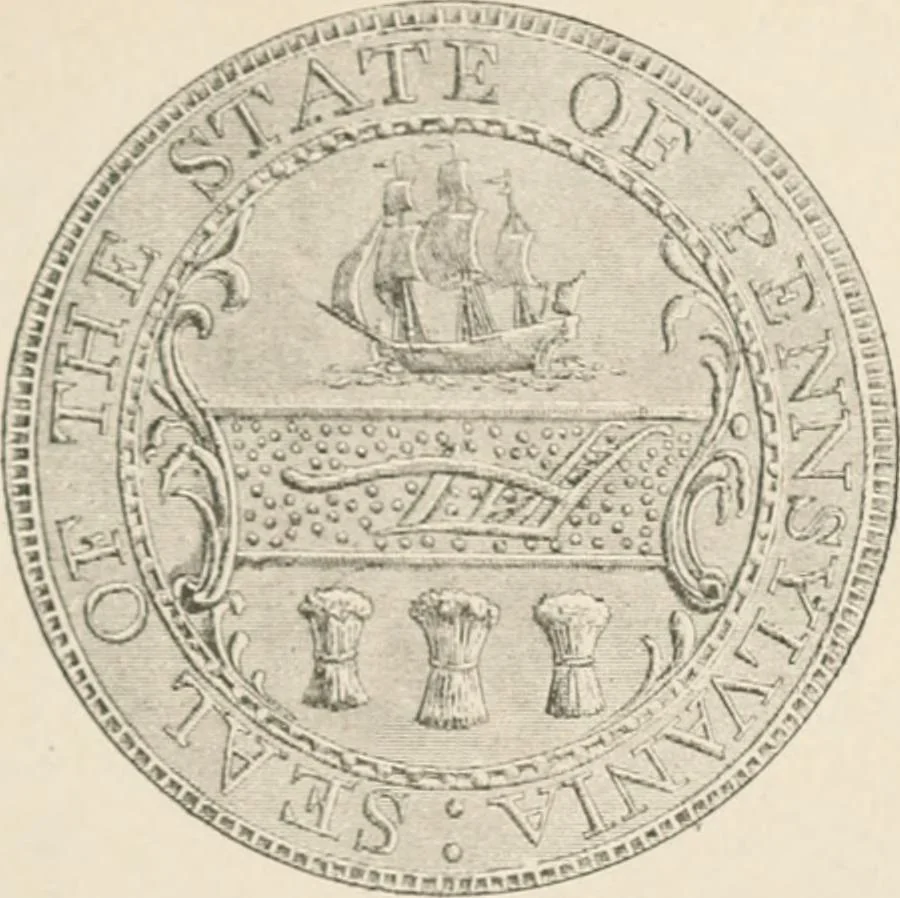 An illustration from The seal and arms of Pennsylvania, 1902, leaf 28