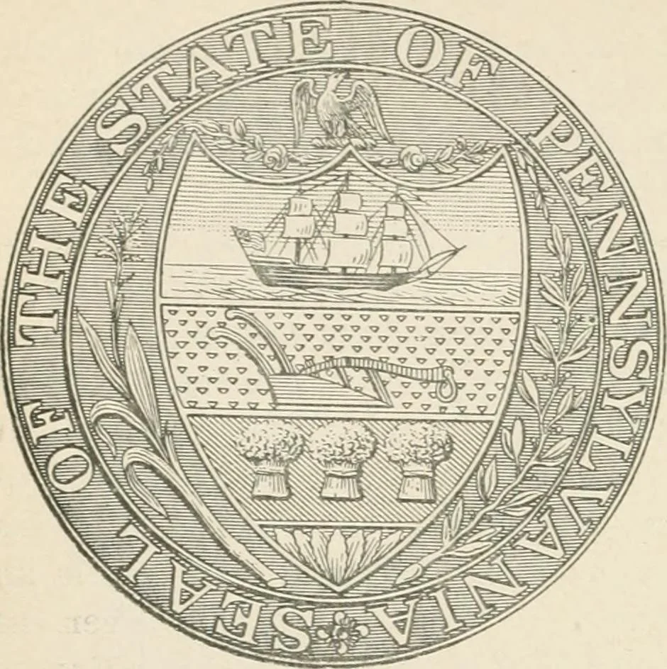 An illustration from The seal and arms of Pennsylvania, 1902, leaf 31