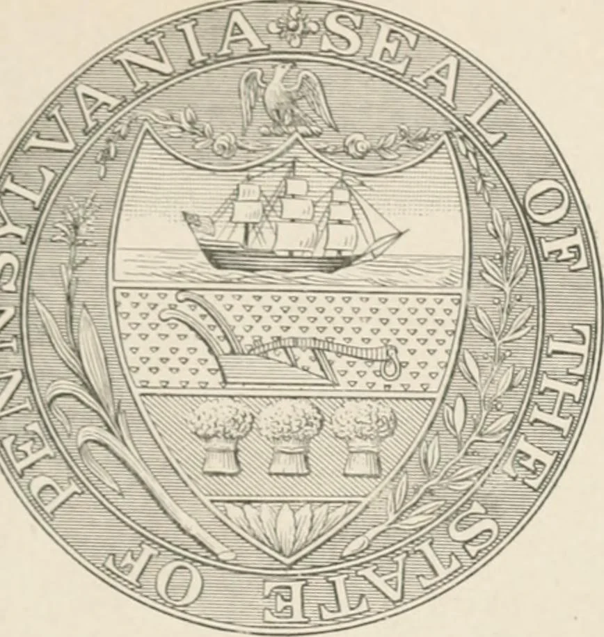 An illustration from The seal and arms of Pennsylvania, 1902, leaf 32