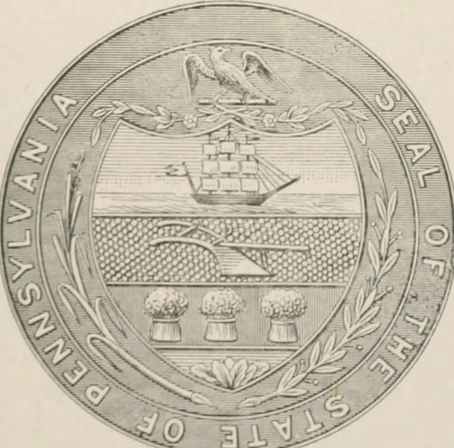 An illustration from The seal and arms of Pennsylvania, 1902, leaf 32