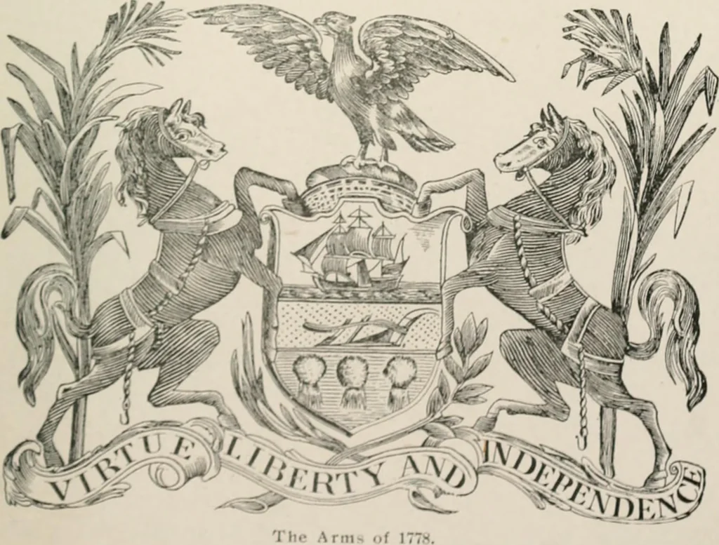 An illustration from The seal and arms of Pennsylvania, 1902, leaf 38