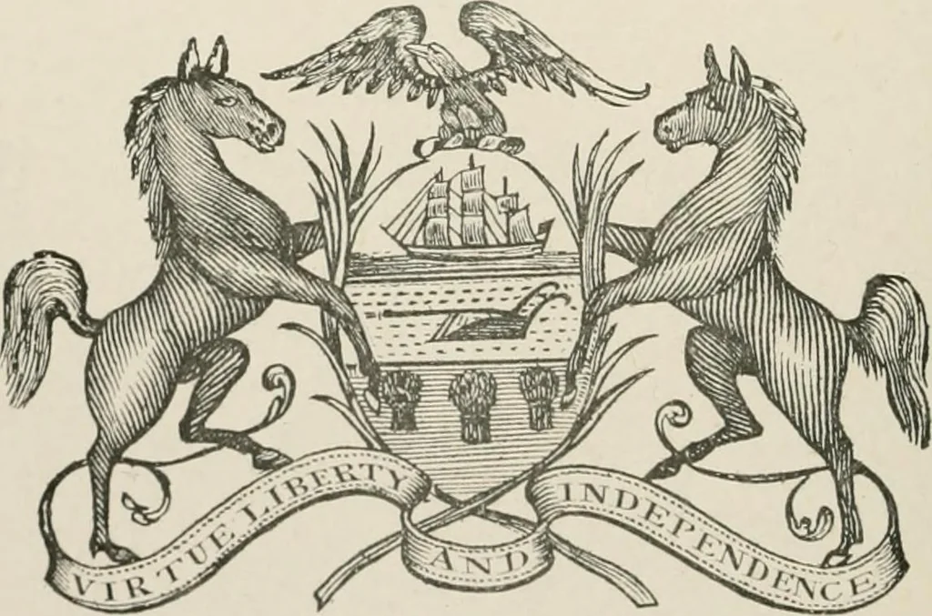 An illustration from The seal and arms of Pennsylvania, 1902, leaf 39