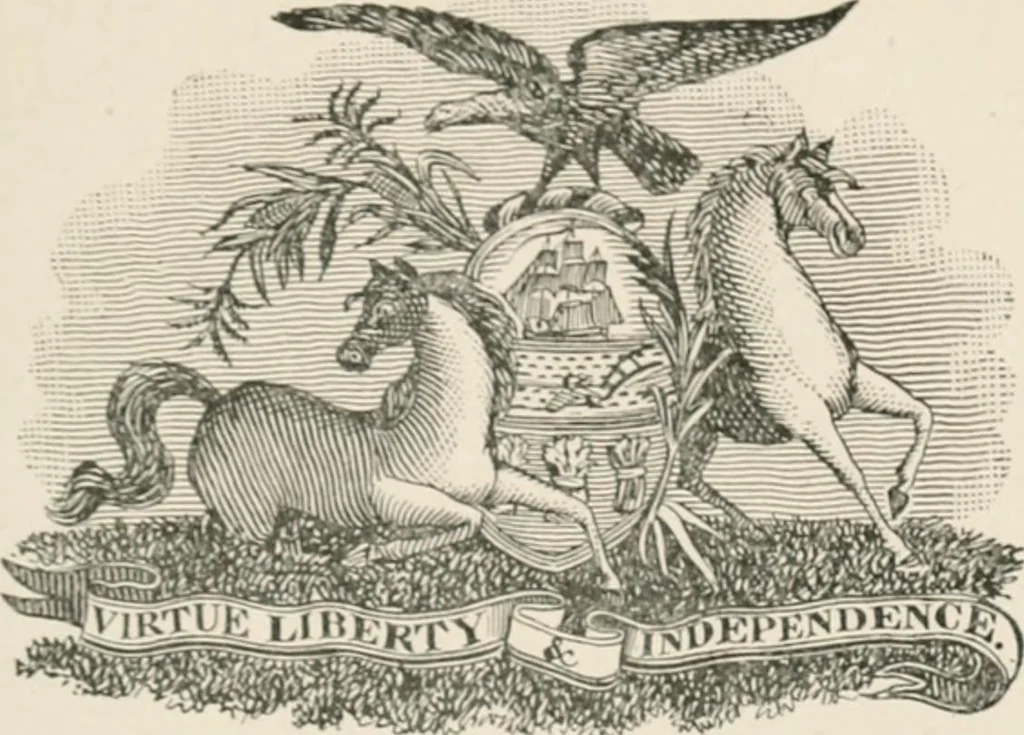 An illustration from The seal and arms of Pennsylvania, 1902, leaf 42