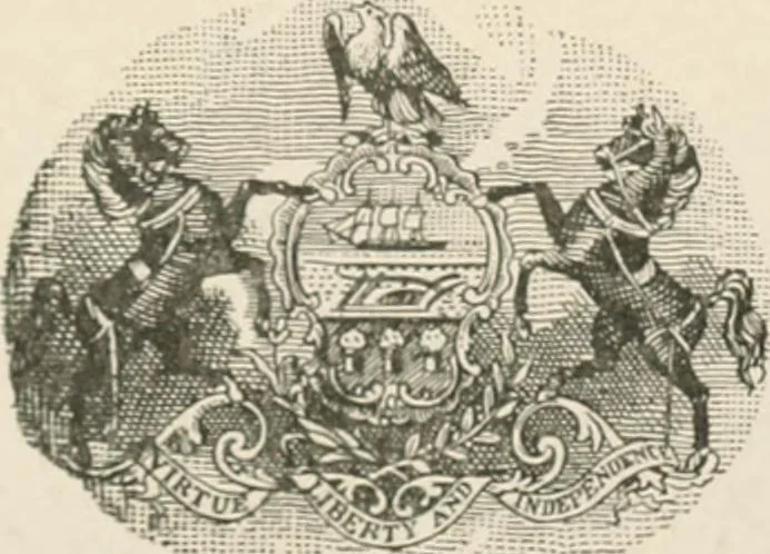 An illustration from The seal and arms of Pennsylvania, 1902, leaf 46