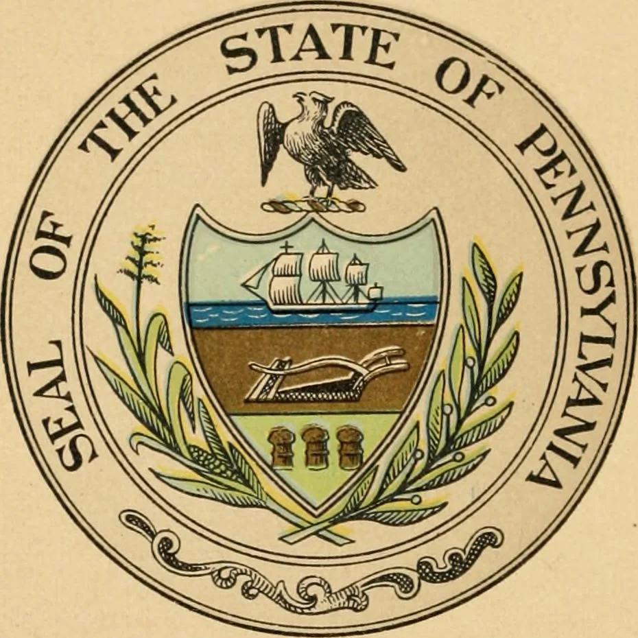 An illustration from The seal and arms of Pennsylvania, 1902, leaf 9