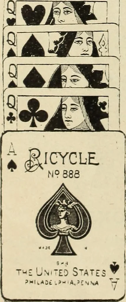 An illustration from Sealed mysteries : explaining the latest card mysteries and spirit tricks made public for the first time : with directions for constructing trick cards, 1911, leaf 29