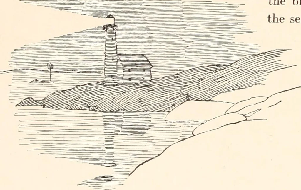 An illustration from The seashore book : Bob and Betty's summer with Captain Hawes, 1912, leaf 21