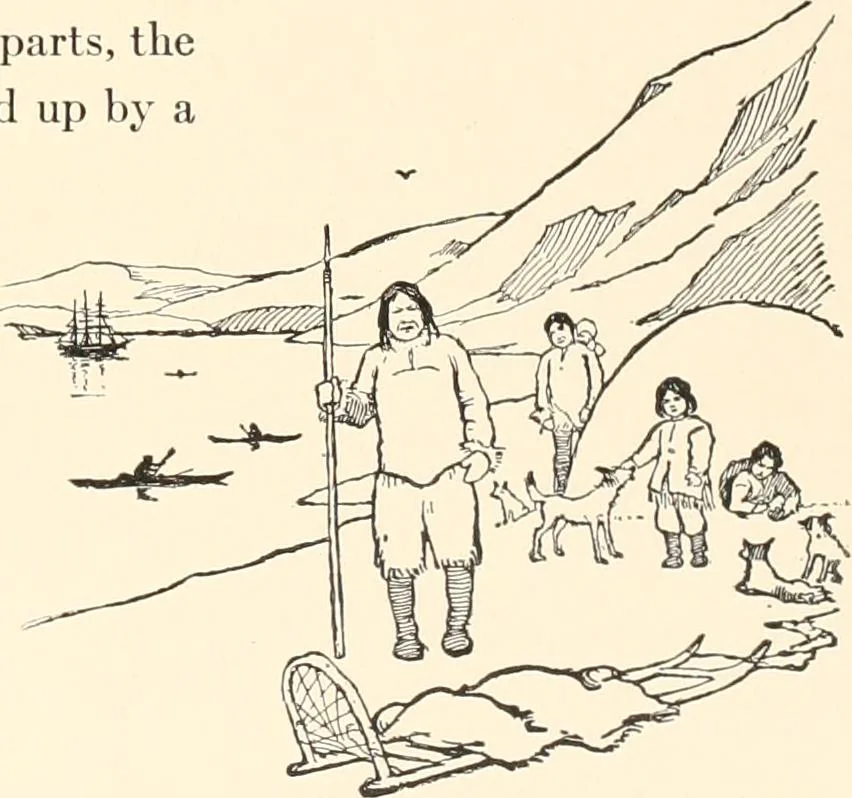An illustration from The seashore book : Bob and Betty's summer with Captain Hawes, 1912, leaf 52