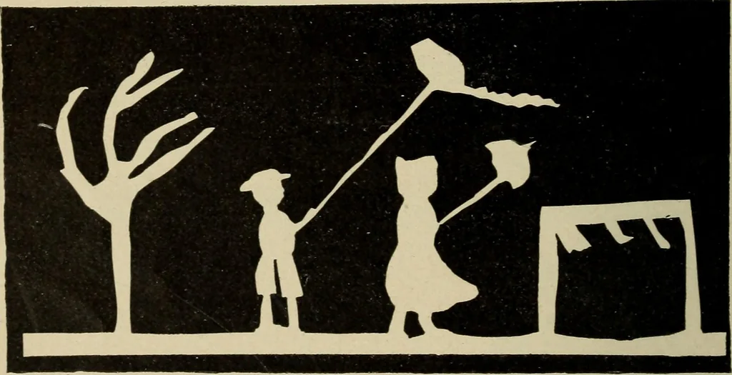 An illustration from Seat work and industrial occupations; a practical course for primary grades, 1905, leaf 75