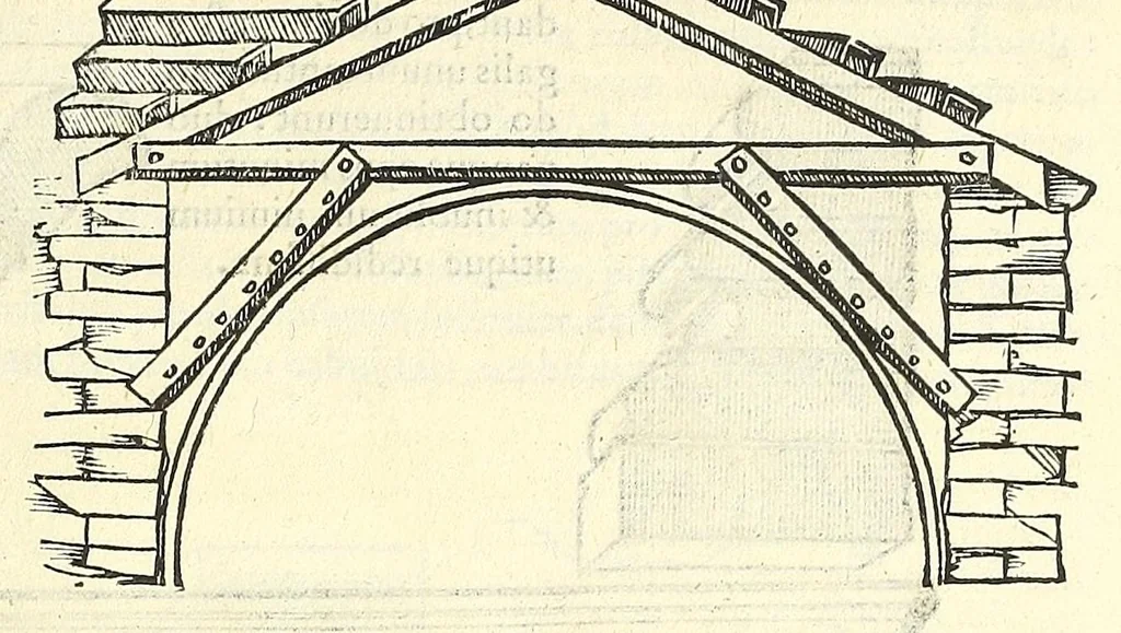 An illustration from Sebastiani Serlii Bononiensis De architectvra libri qvinqve ... : necnon extraordinarius quinquaginta portarum libellus in operis calce adiunctus hic demum conspicitur., 1569, leaf 113