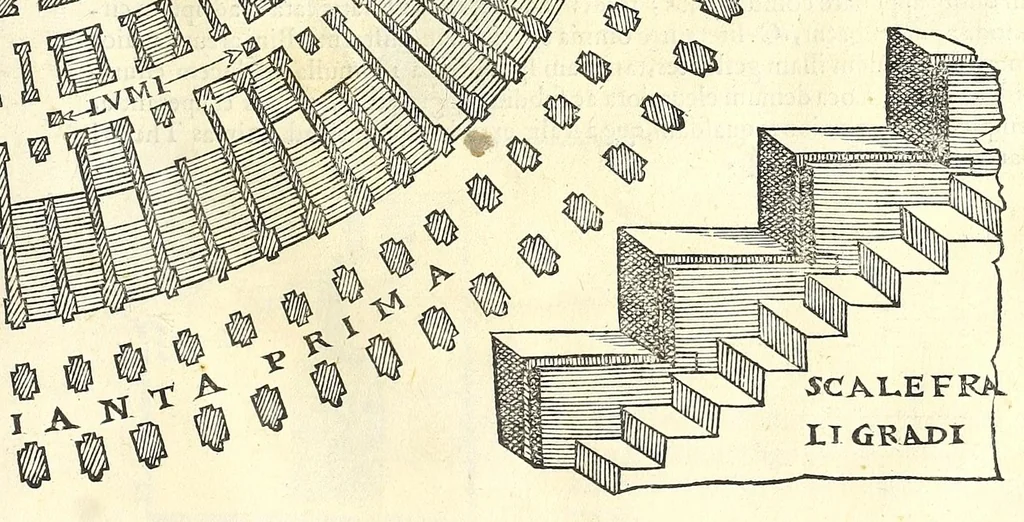An illustration from Sebastiani Serlii Bononiensis De architectvra libri qvinqve ... : necnon extraordinarius quinquaginta portarum libellus in operis calce adiunctus hic demum conspicitur., 1569, leaf 157