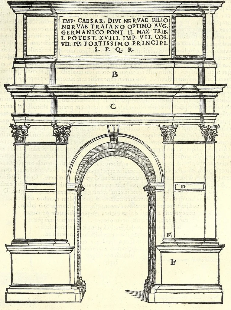 An illustration from Sebastiani Serlii Bononiensis De architectvra libri qvinqve ... : necnon extraordinarius quinquaginta portarum libellus in operis calce adiunctus hic demum conspicitur., 1569, leaf 205