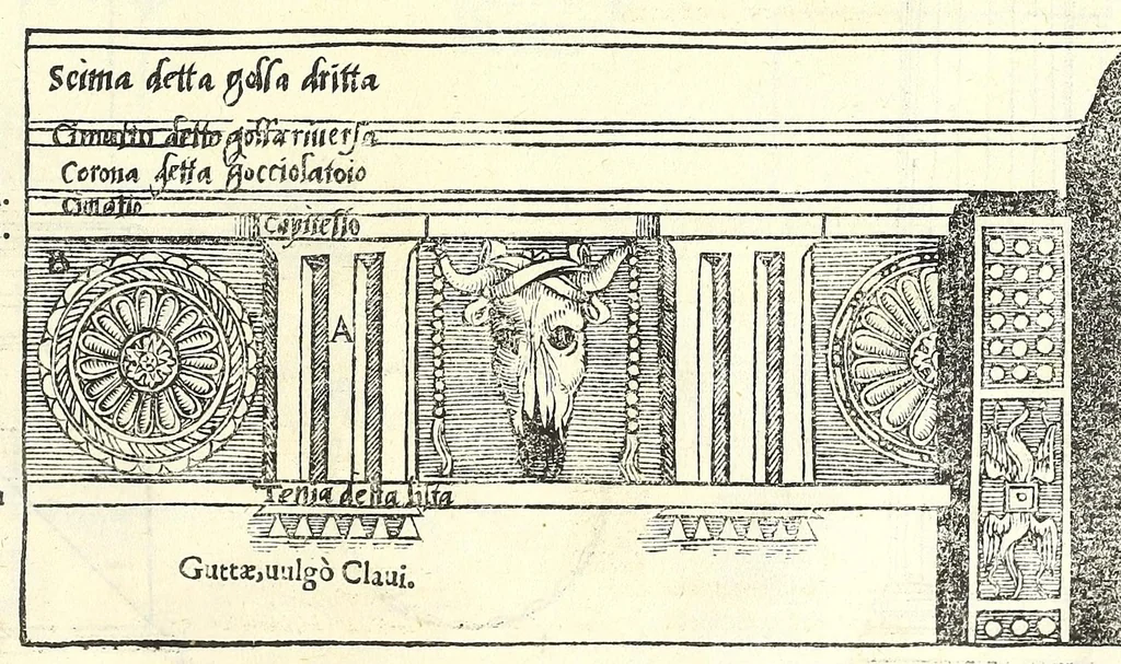 An illustration from Sebastiani Serlii Bononiensis De architectvra libri qvinqve ... : necnon extraordinarius quinquaginta portarum libellus in operis calce adiunctus hic demum conspicitur., 1569, leaf 279