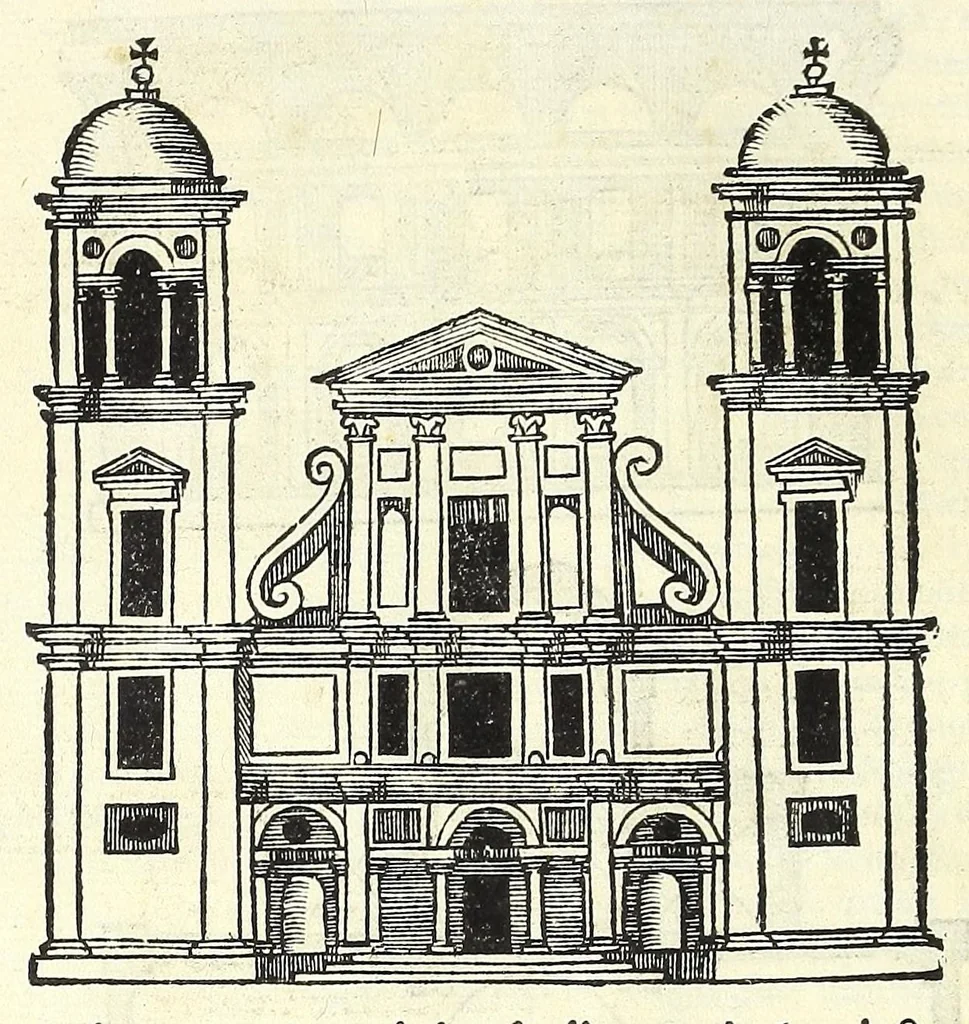 An illustration from Sebastiani Serlii Bononiensis De architectvra libri qvinqve ... : necnon extraordinarius quinquaginta portarum libellus in operis calce adiunctus hic demum conspicitur., 1569, leaf 418